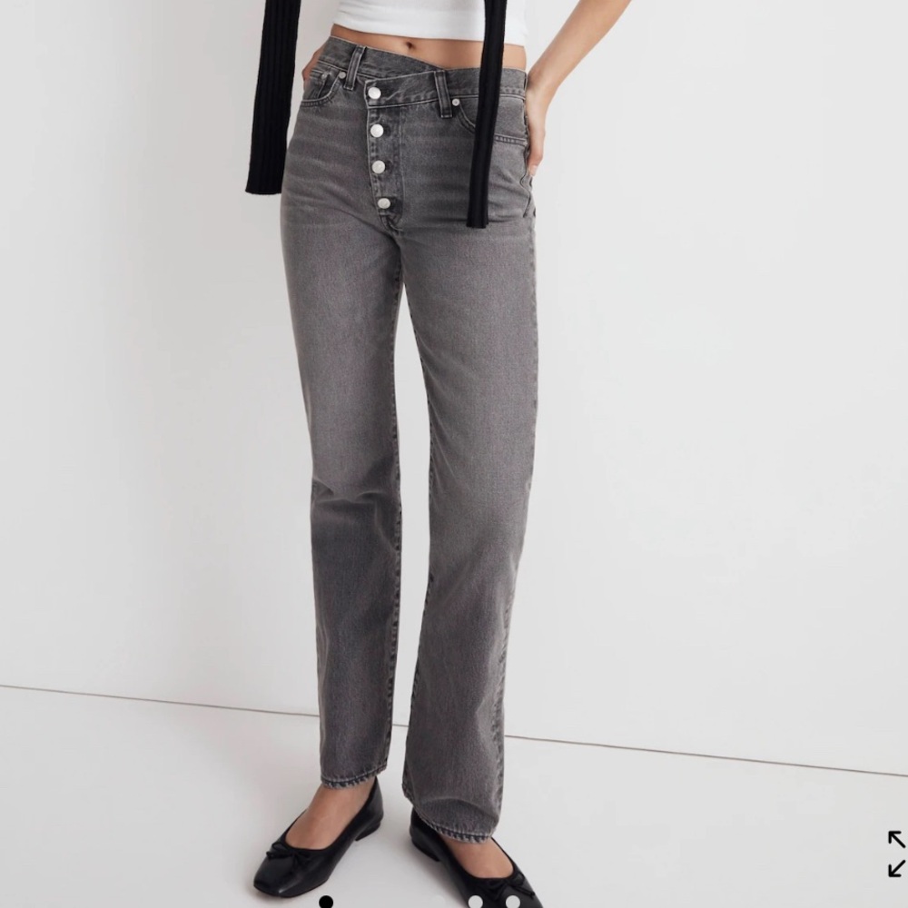 The '90s Straight Jean in Burwick Wash: Cross-Tab Edition - size 29